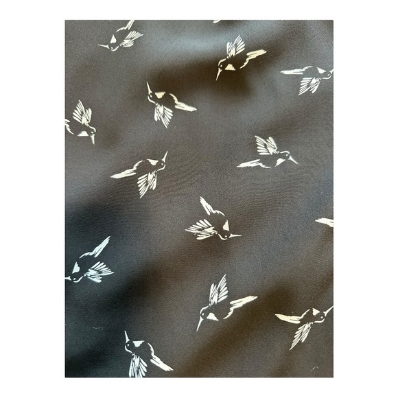 Modcloth | Ixia Sheath Dress Hummingbird Print Sleeveless Elastic Waist Size 2X - Picture 9 of 13